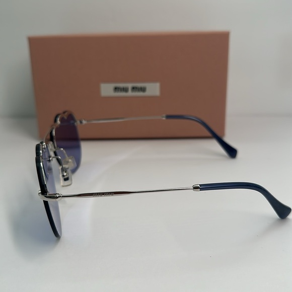 💯- New Authentic MIU MIU MU56U irregular-frame sunglasses - Picture 6 of 12